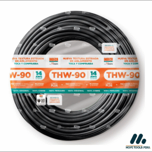 CABLE 750V PVC 14AWG NEGRO THW-90 + PLUS - INDECO